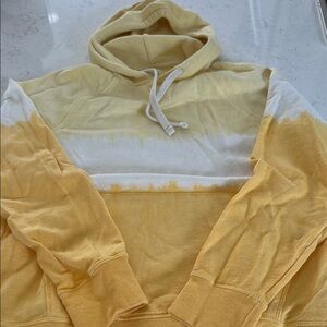 Hartford Yellow and White Men's Hoodie Sz. S
